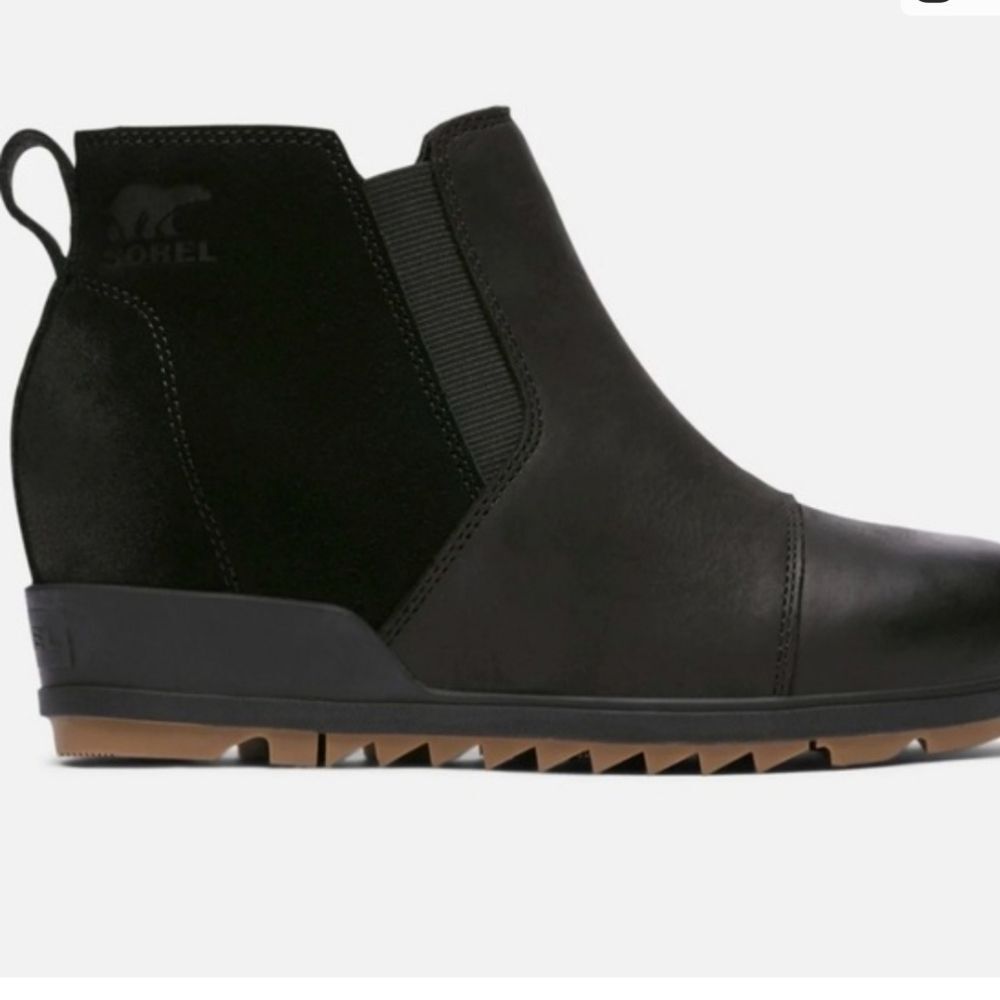Sorel Black Chelsea Ankle Booties 7.5